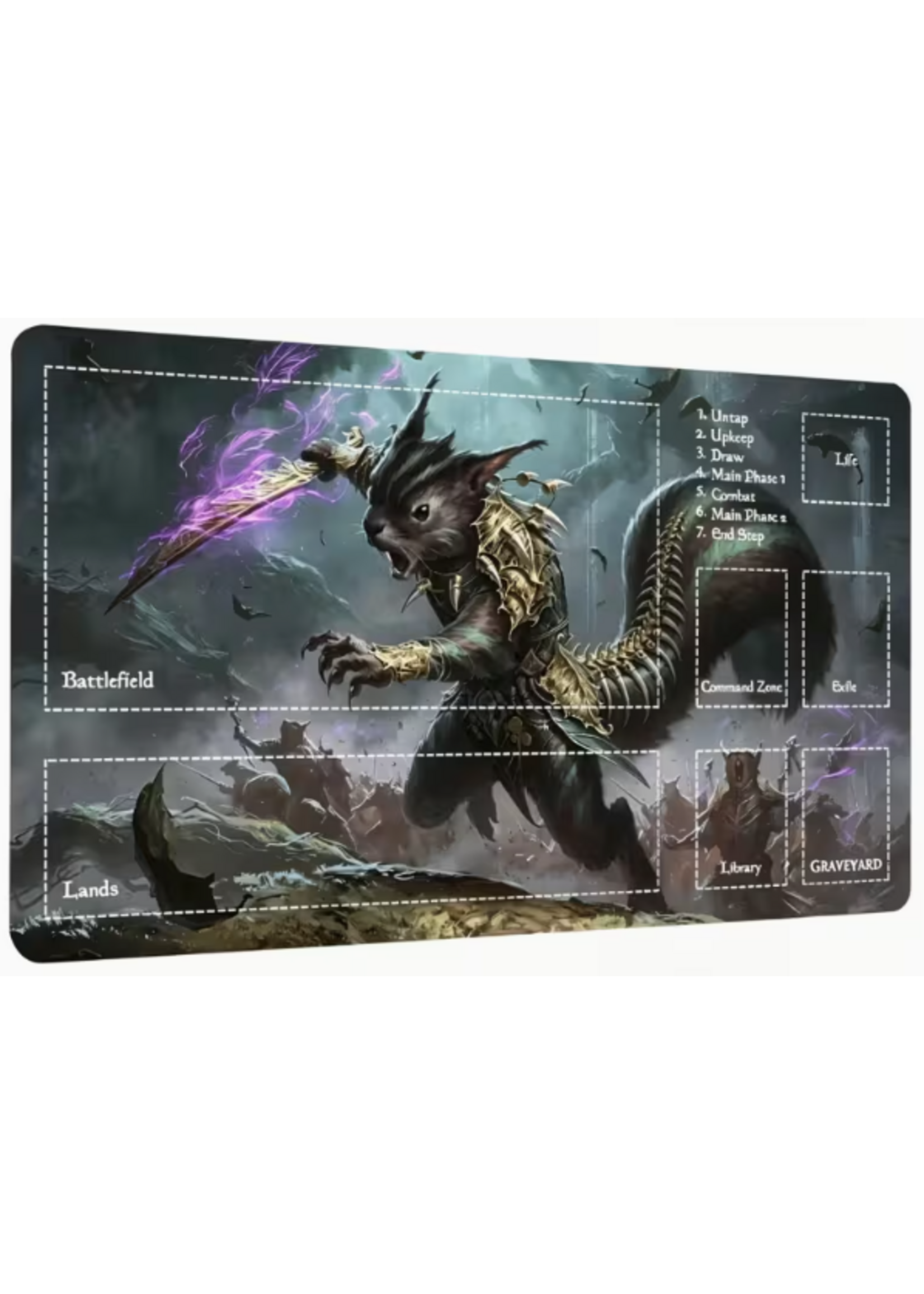 MTG Playmat Squirrel Warrior