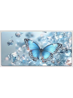 Mouse Pad 12x24 Inch Butterfly and Diamonds