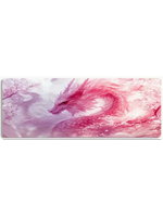 Mouse Pad 12x24 Inch Pink Dragon and Cherry Blossoms