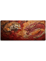 Mouse Pad 12x32 Inch Tiger vs Dragon
