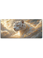 Mouse Pad 12x24 Inch White Tiger in Clouds