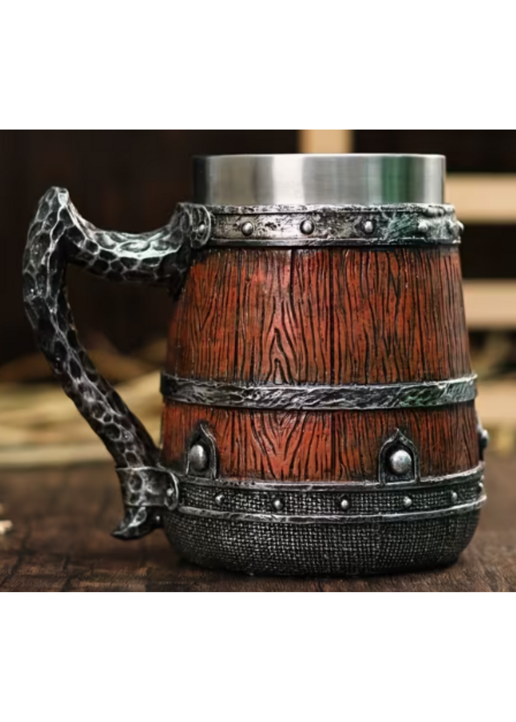 Mug 20oz Wooden Barrel