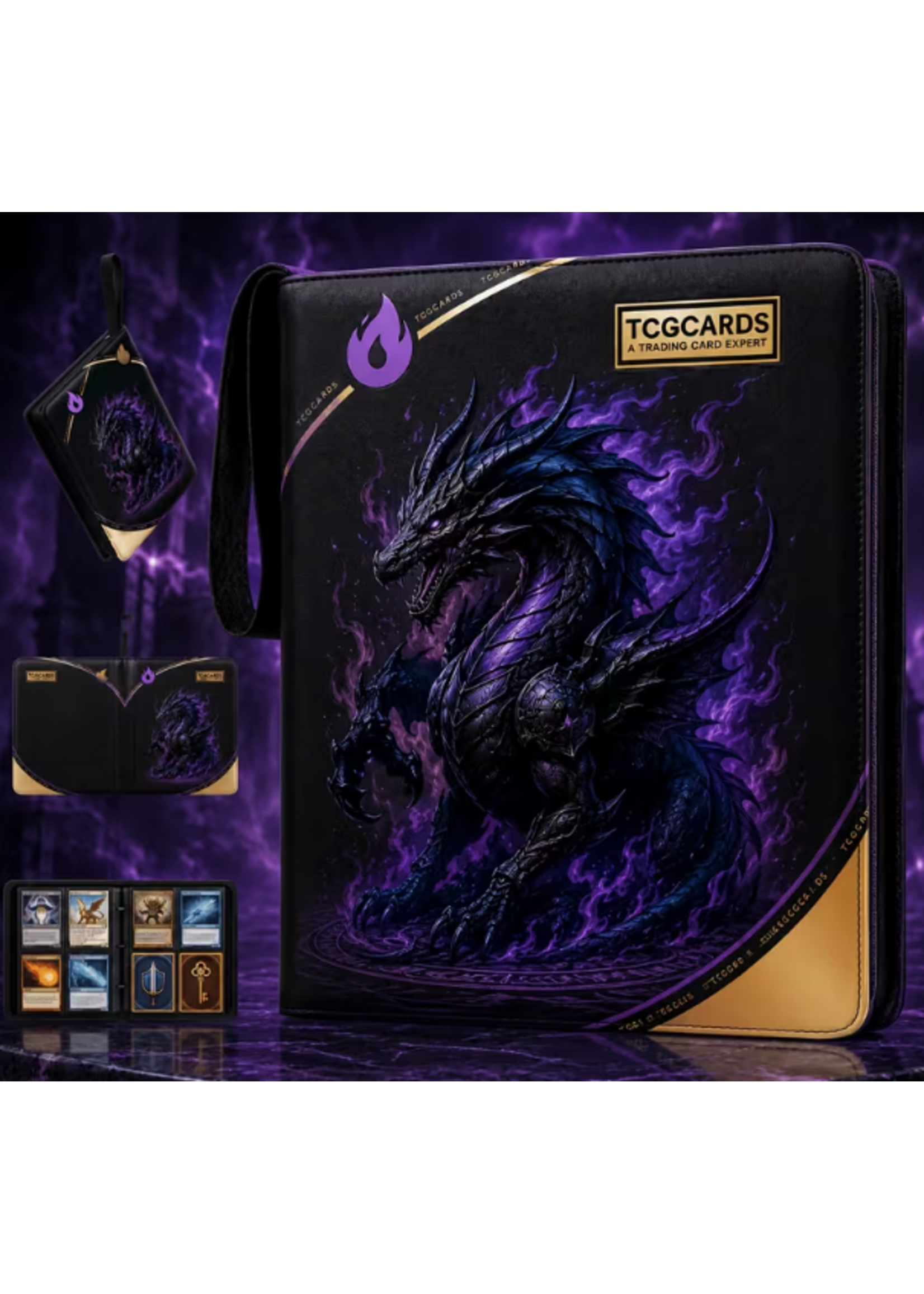 TCG Binder 400 Card Capacity Shadow Dragon