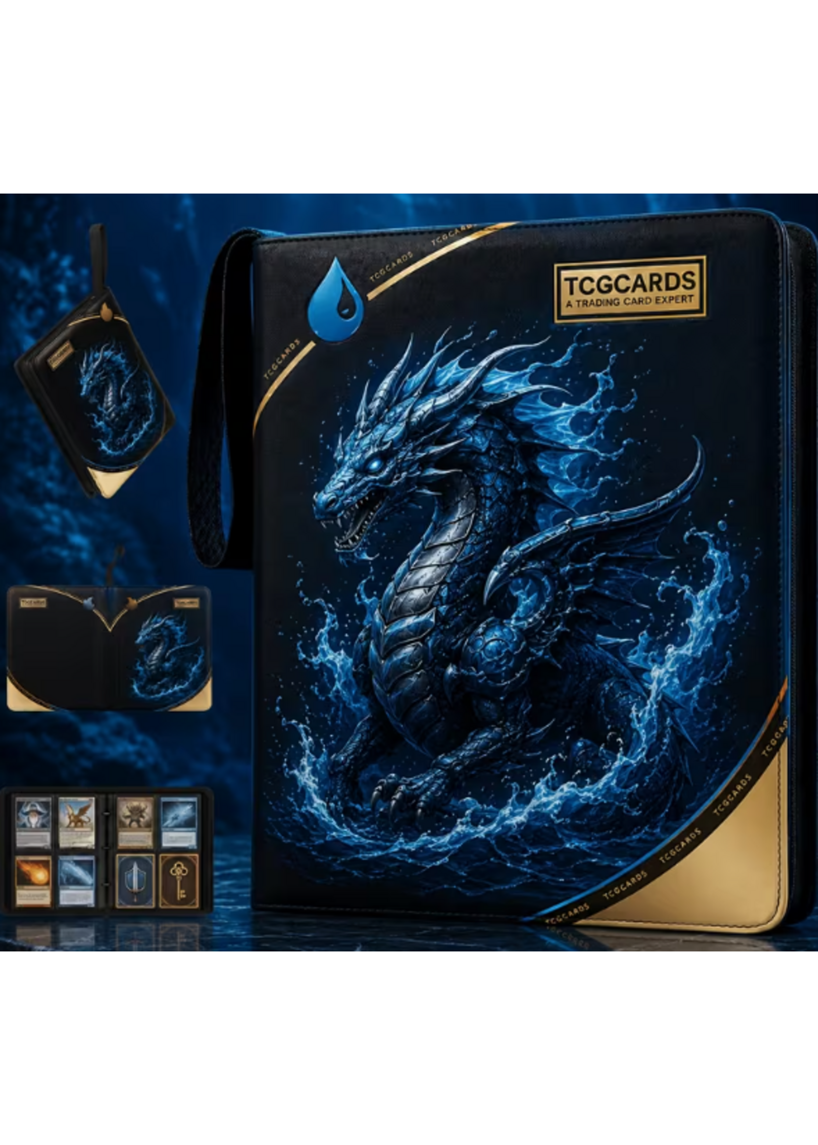 TCG Binder 400 Card Capacity Sea Dragon