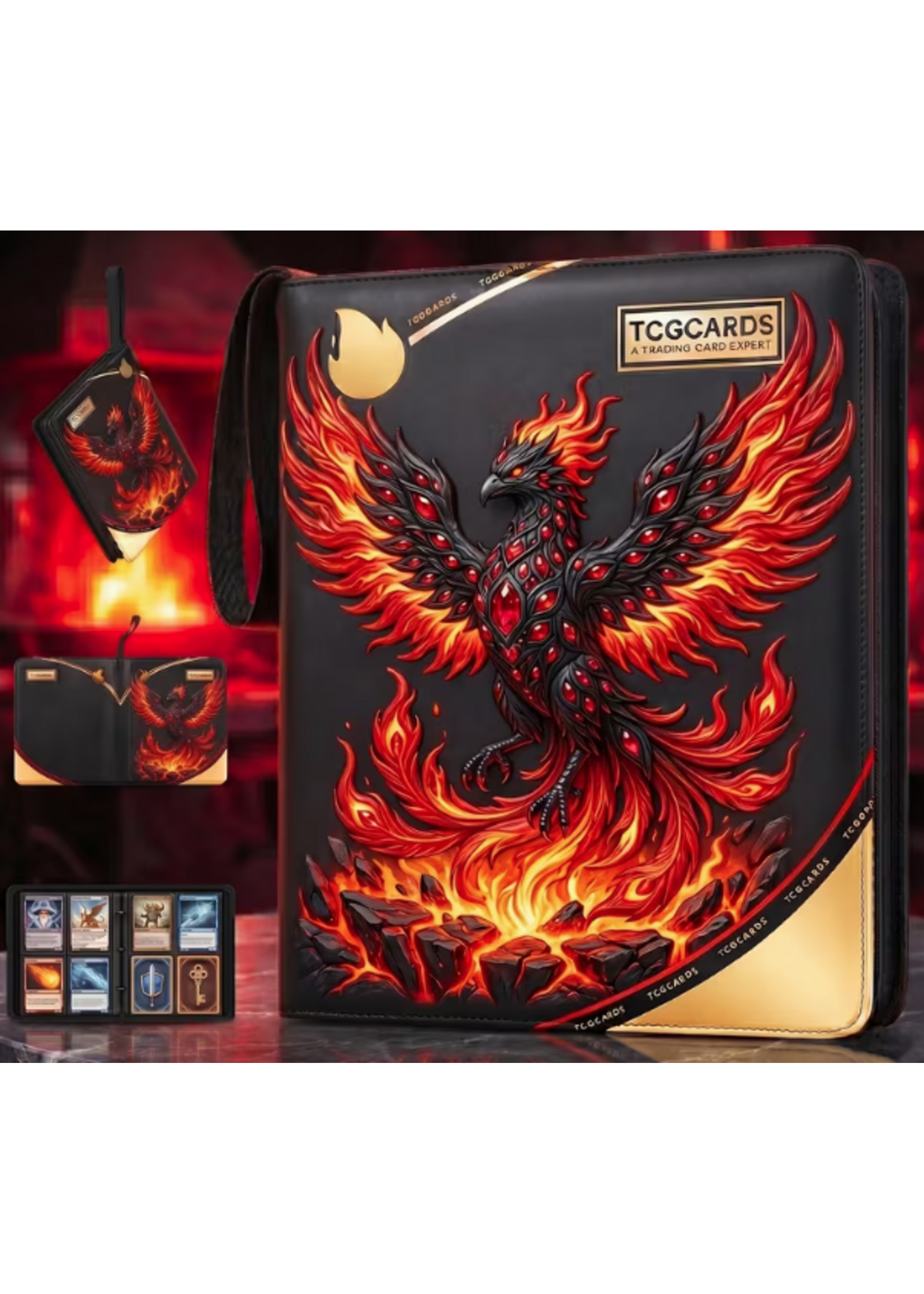 TCG Binder 400 Card Capacity Dark Phoenix