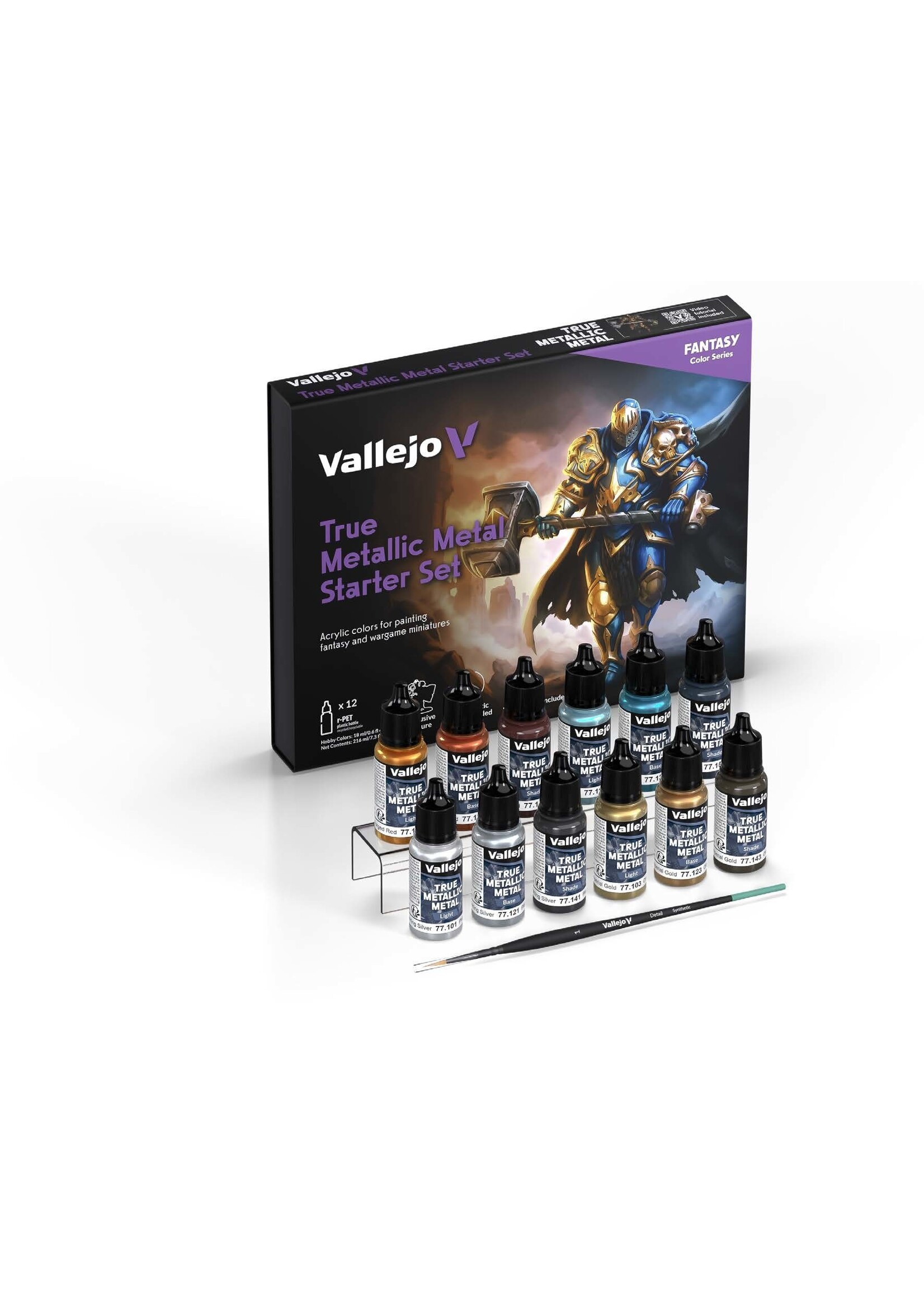 Vallejo VAL77272 True Metallic Metal Starter Set
