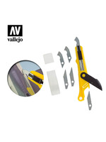 Vallejo Plastic Cutter/Scriber Tool with 5 Blades