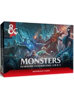 Wizards of the Coast DND RPG 2024 Reference Cards Monsters Fearsome & Ferocious (CR 0-5)