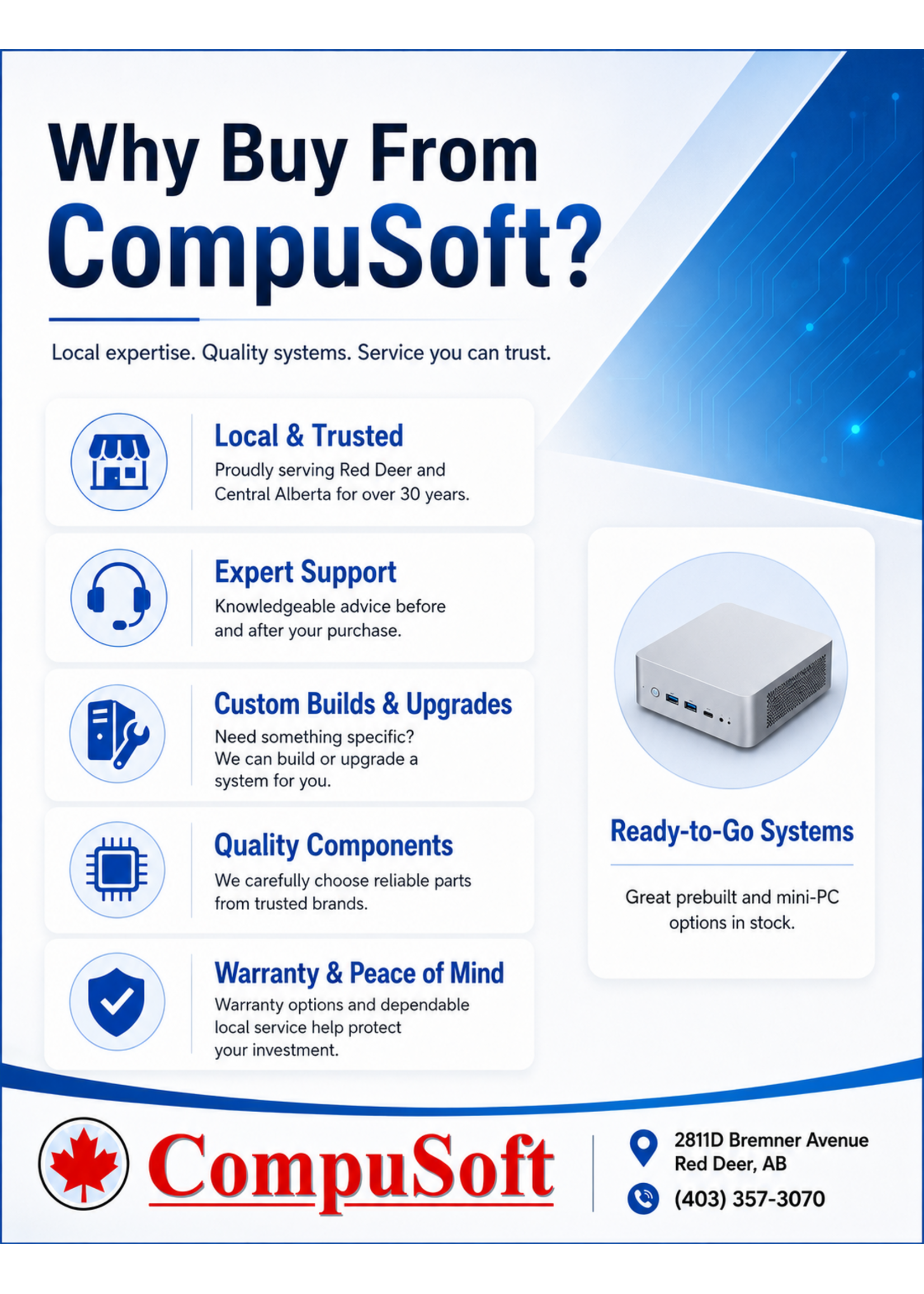 Why Buy From CompuSoft?