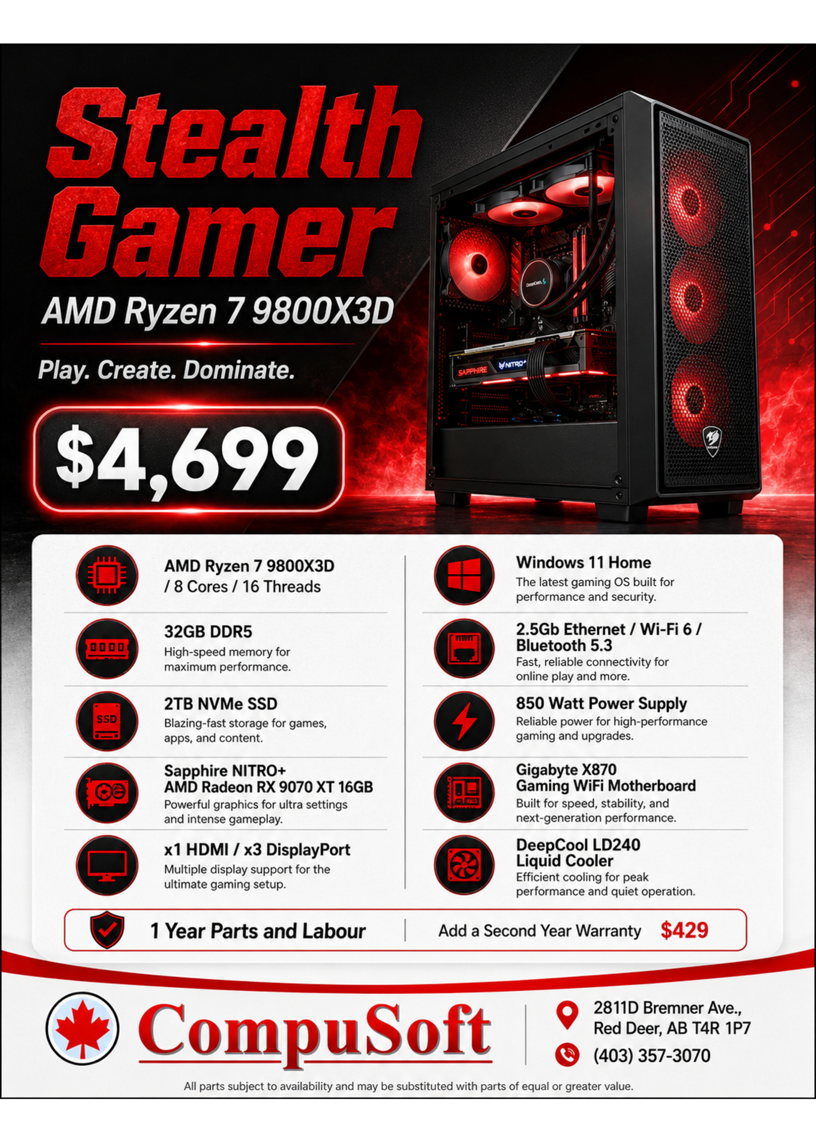CompuSoft AMD Stealth Gamer
