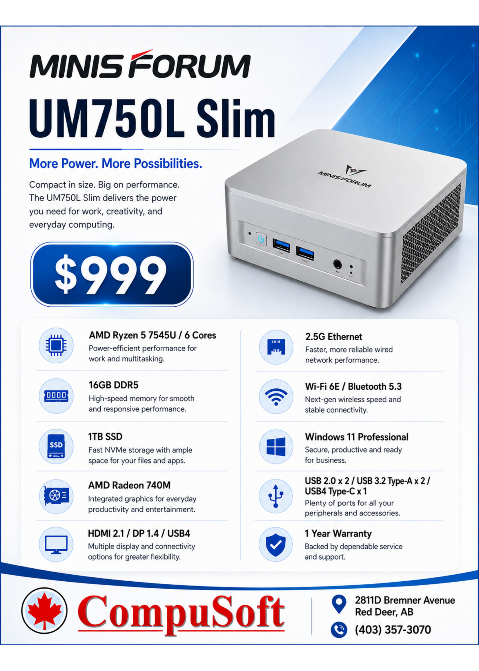 Minisforum Minisforum UM750L Slim