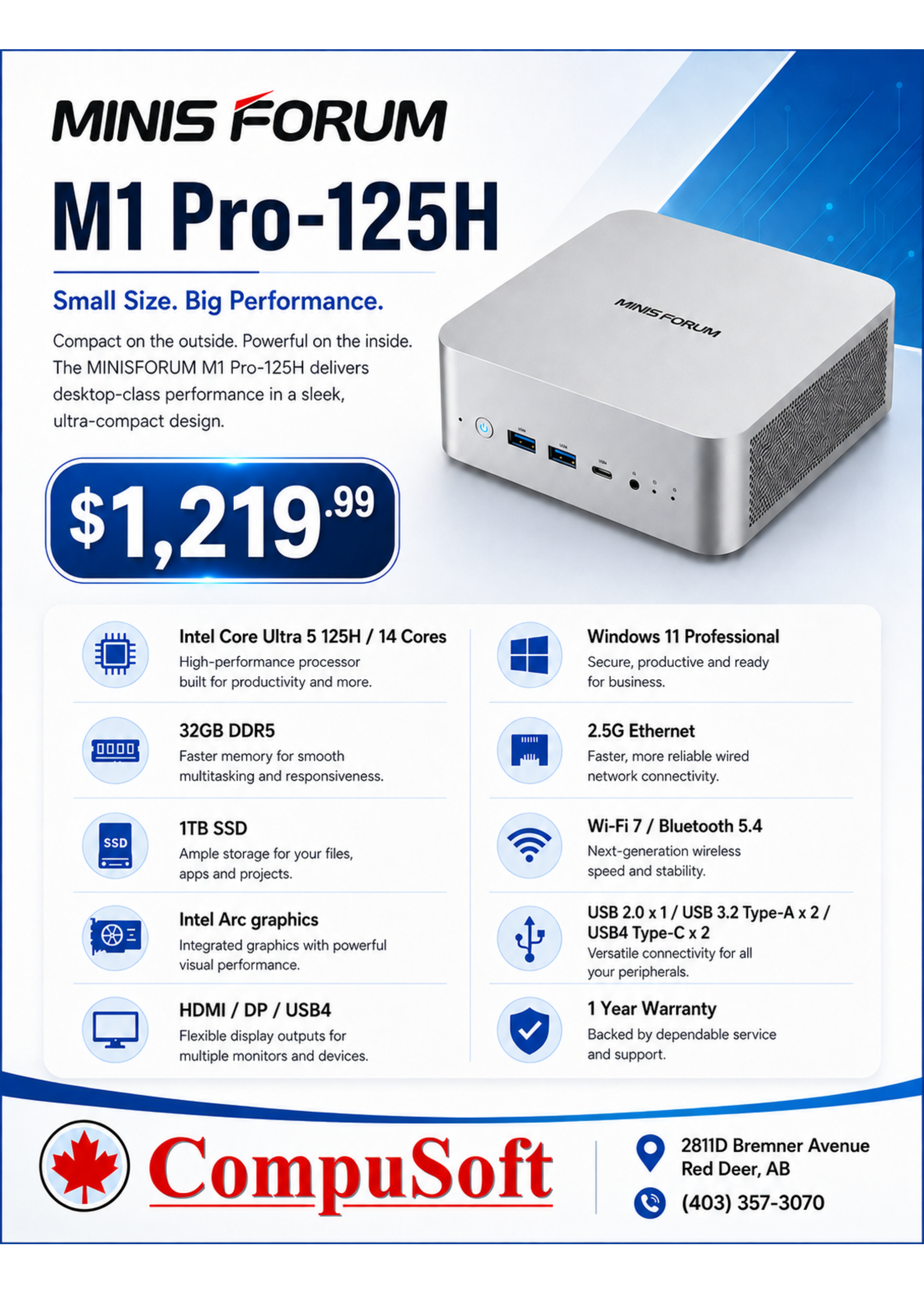 Minisforum Minisforum M1 Pro-125H