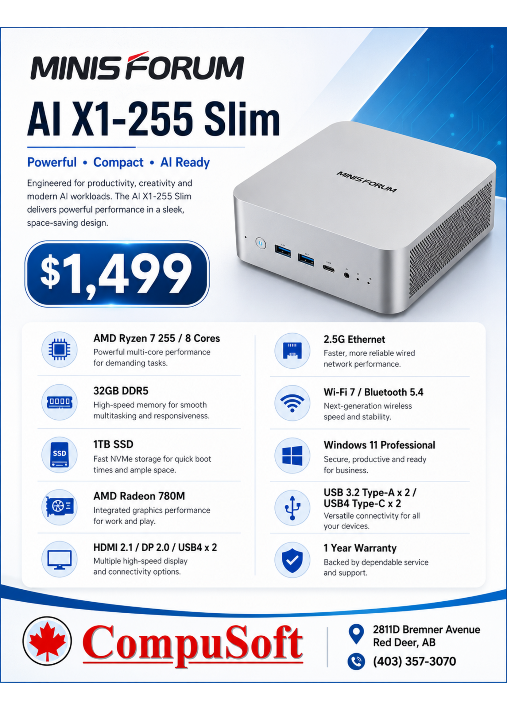 Minisforum Minisforum  X1-255