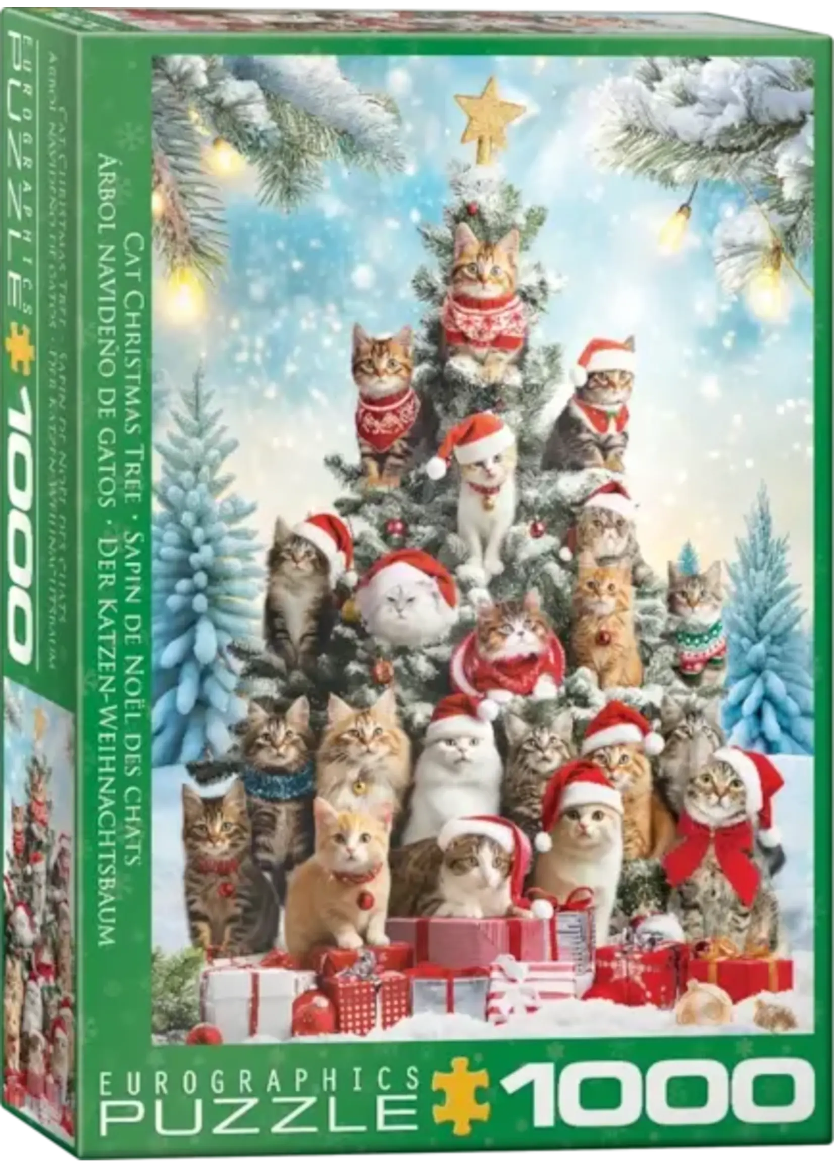 Eurographics EUR60006072 Cat Christmas Tree (Puzzle1000)
