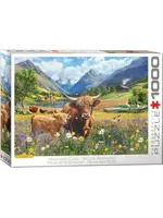 Eurographics EUR60006093 Highland Cows (Puzzle1000)