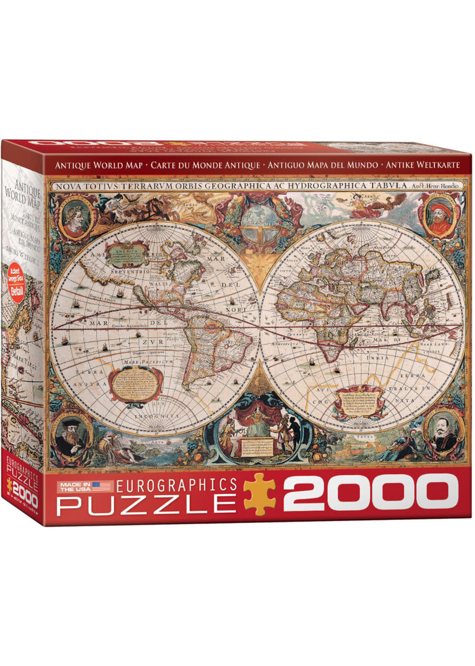 Eurographics EUR82201997 Antique World Map (Puzzle 2000)