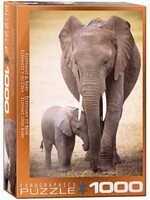 Eurographics EUR60000270 Elephant & Baby (Puzzle1000)