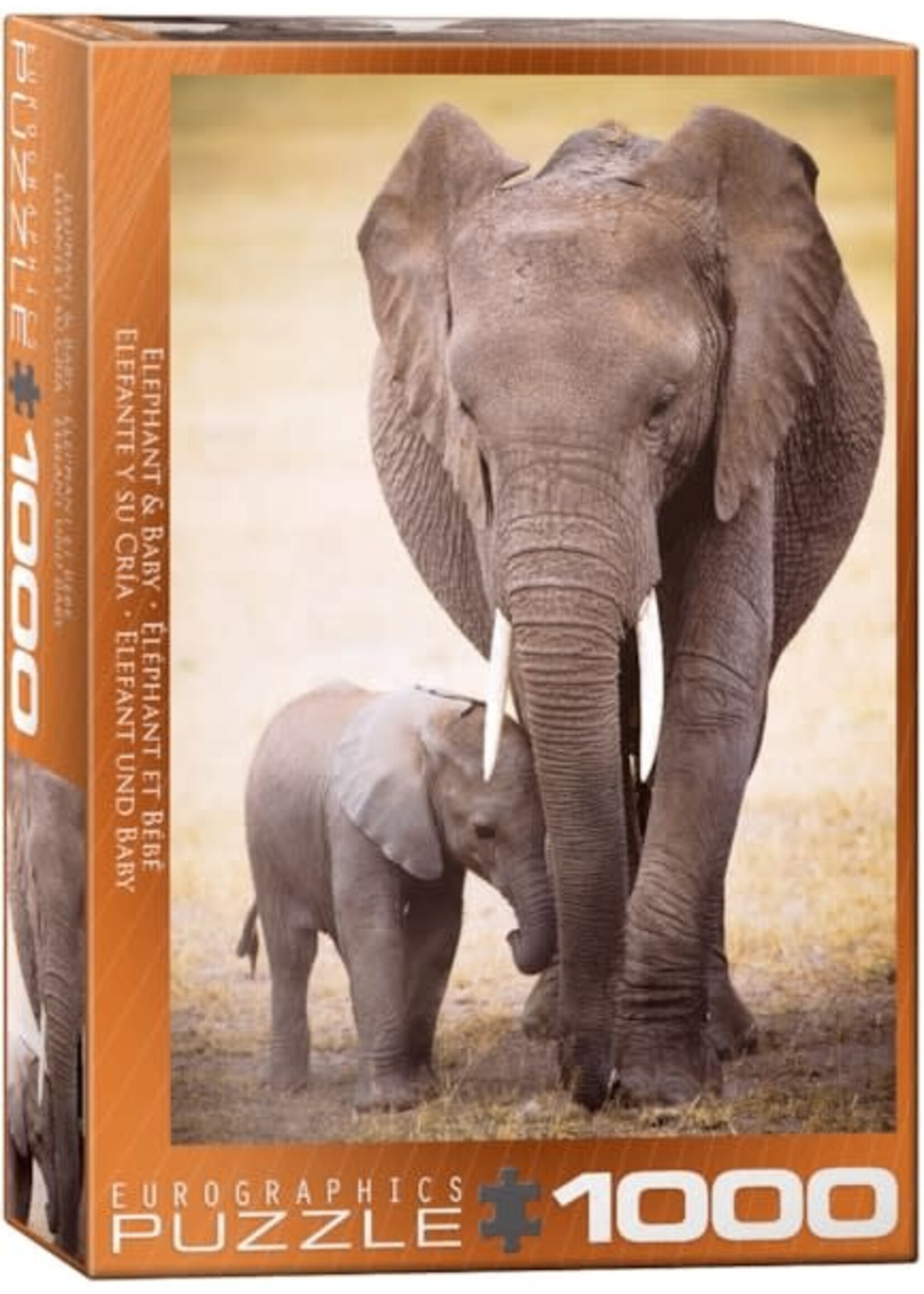 Eurographics EUR60000270 Elephant & Baby (Puzzle1000)