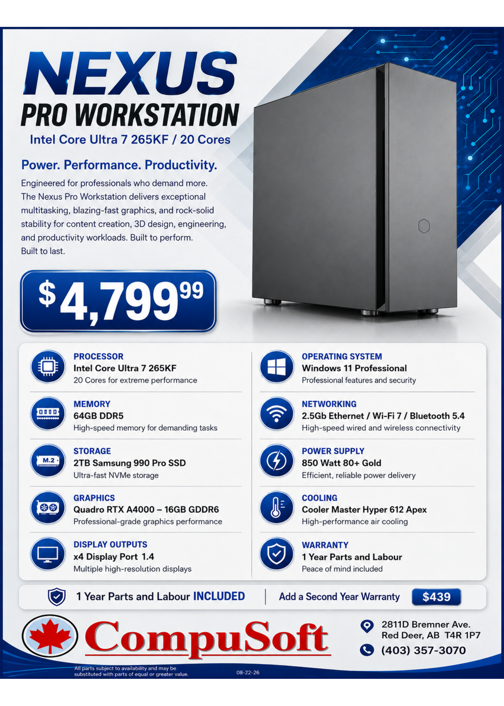 CompuSoft Nexus Pro Workstation