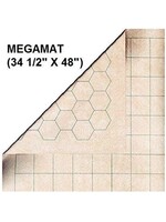 Chessex Battle Mat 97246 Megamat Square and Hex 34.5x48 inch