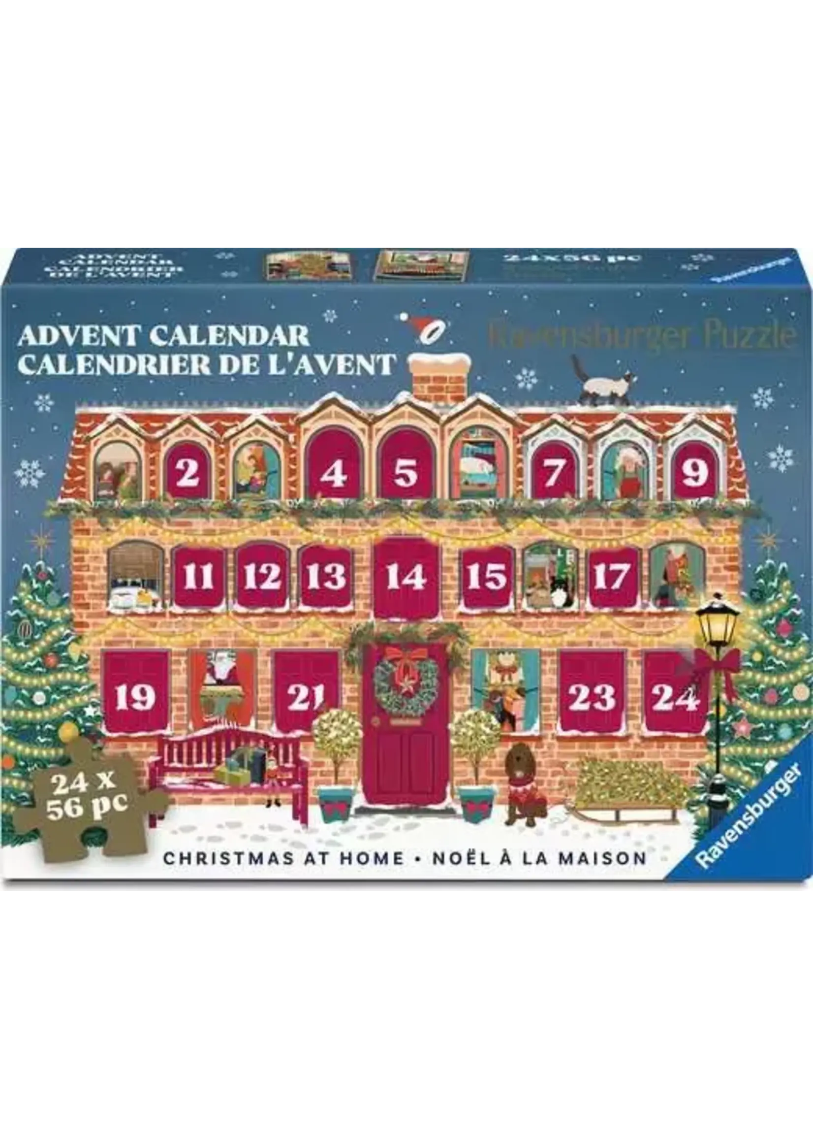 Ravensburger RAV12002014 Christmas at Home Puzzle Advent Calendar (Puzzle 24x54)