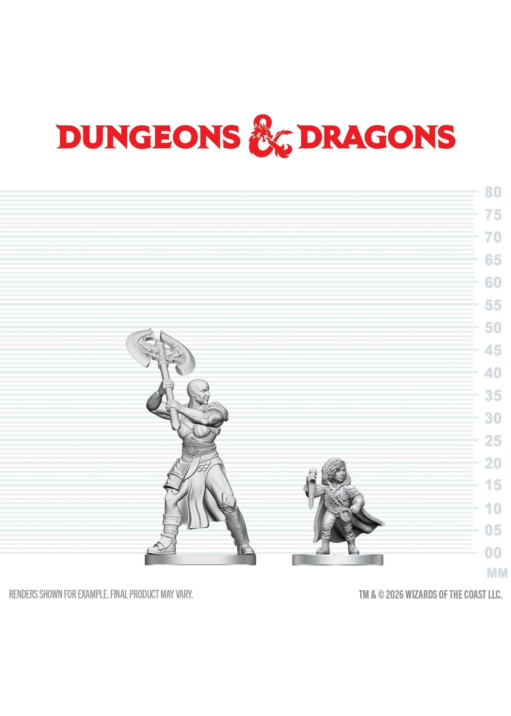 WizKids WK90884 DND Goliath Barbarian & Halfling Rogue WV29