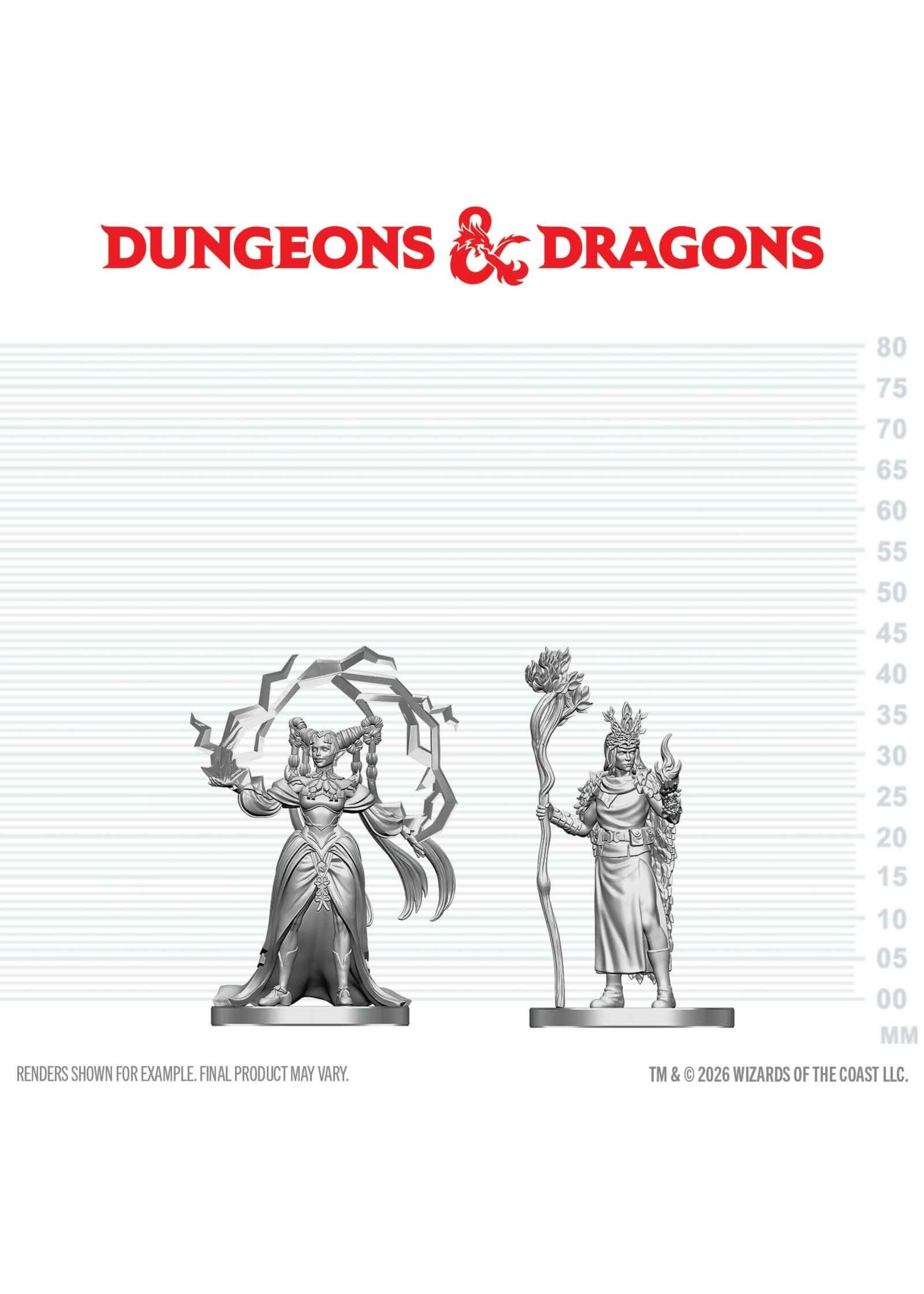 WizKids WK90886 DND Human Druid Elf Sorcerer WV29