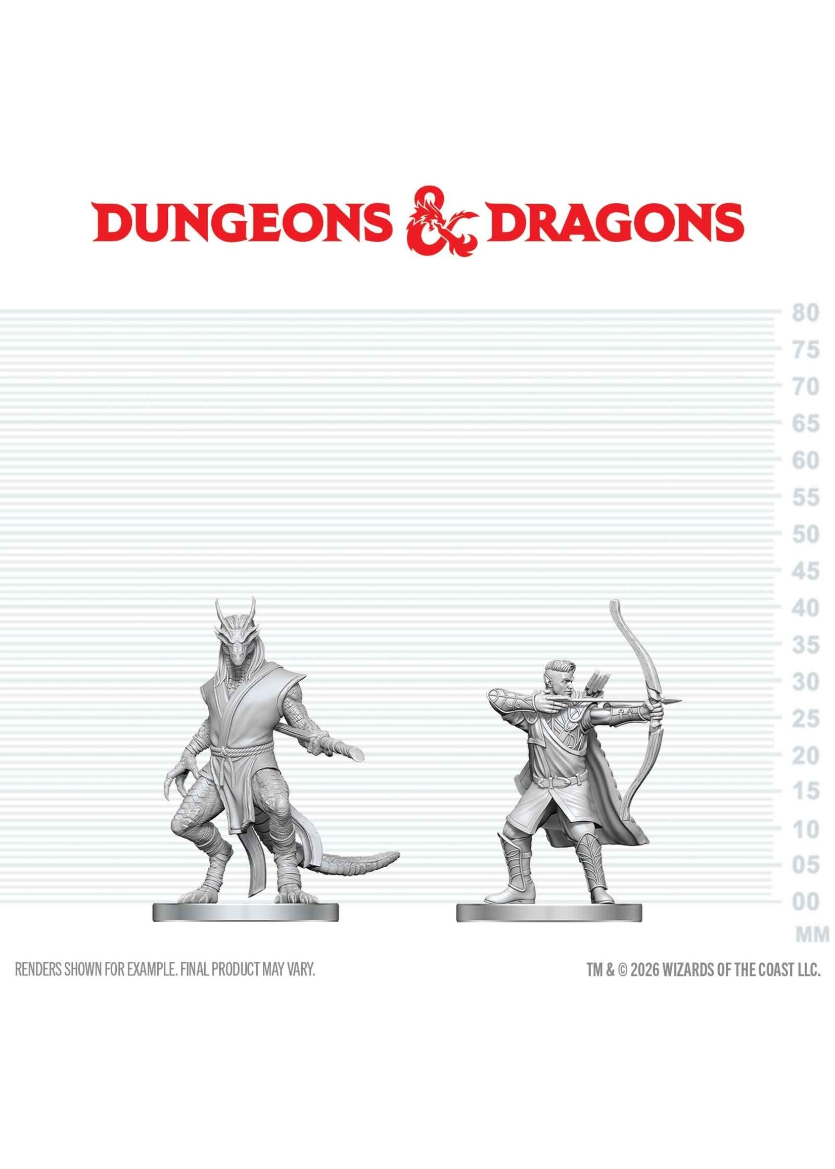 WizKids WK90888 DND Elf Ranger & Dragonborn Monk WV29