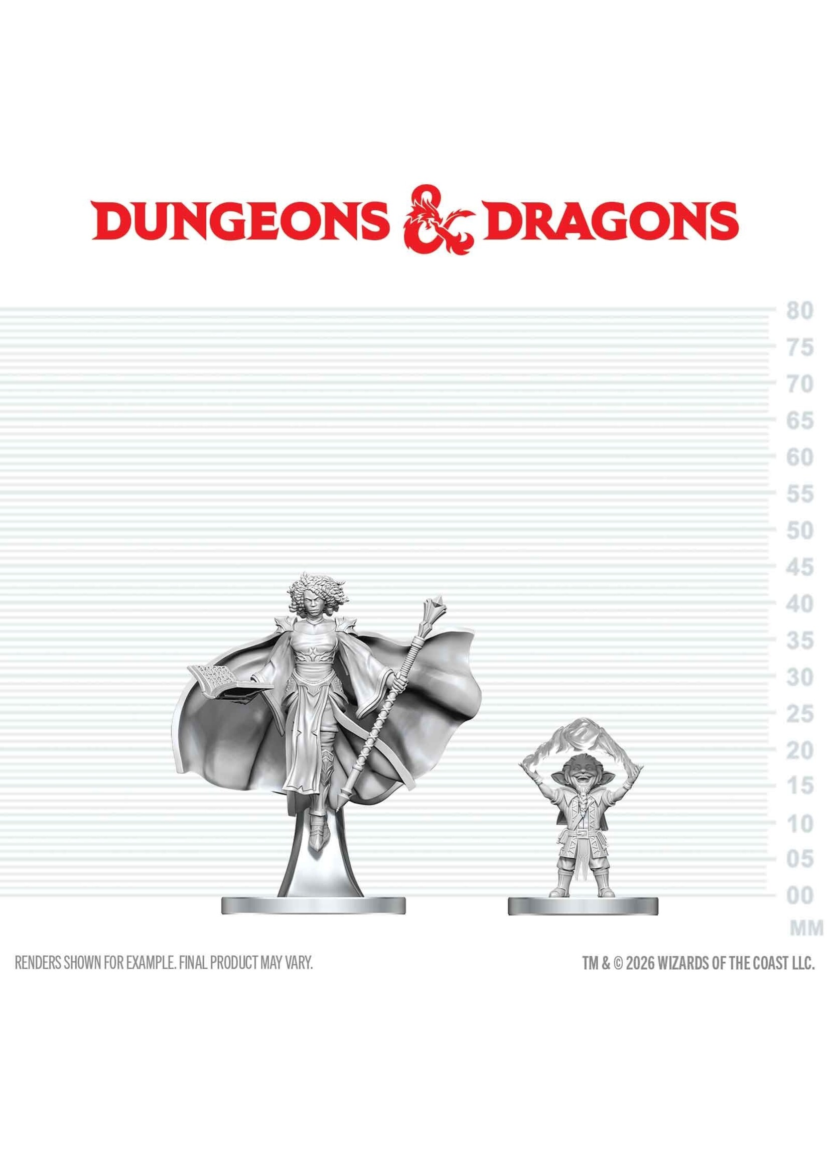 WizKids WK90889 DND Gnome Warlock & Aasimar Wizard WV29