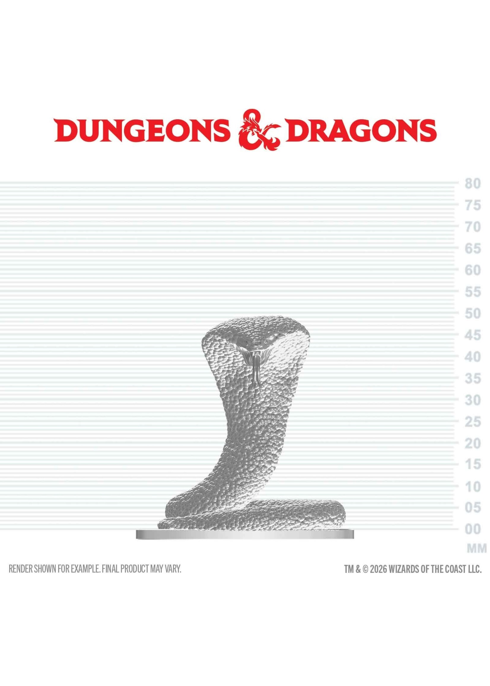 WizKids WK90901 DND Unpainted Minis WV29 Polar Serpent