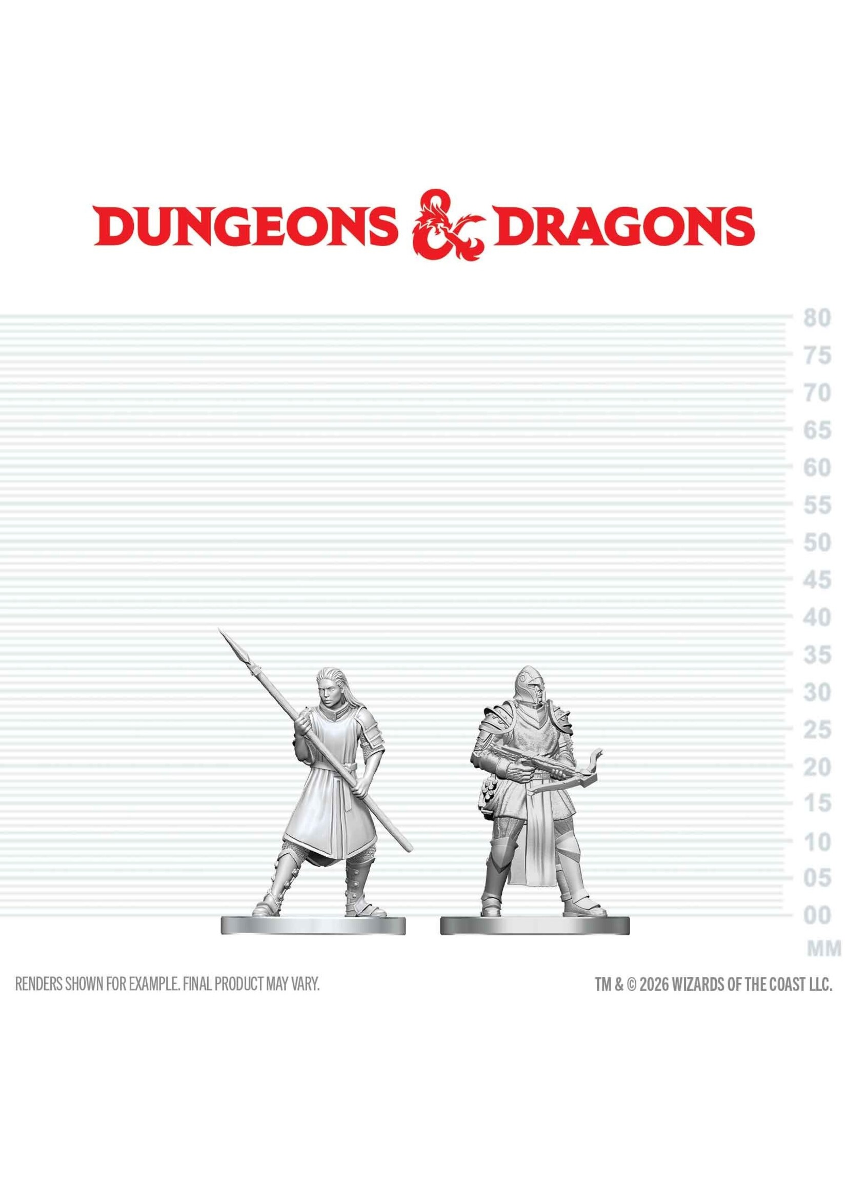 WizKids WK90894 DND Unpainted Minis WV29 Town Guards