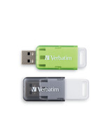 Verbatim Verbatim 64GB Seaglass USB Drive - 3 pack Green  / Grey