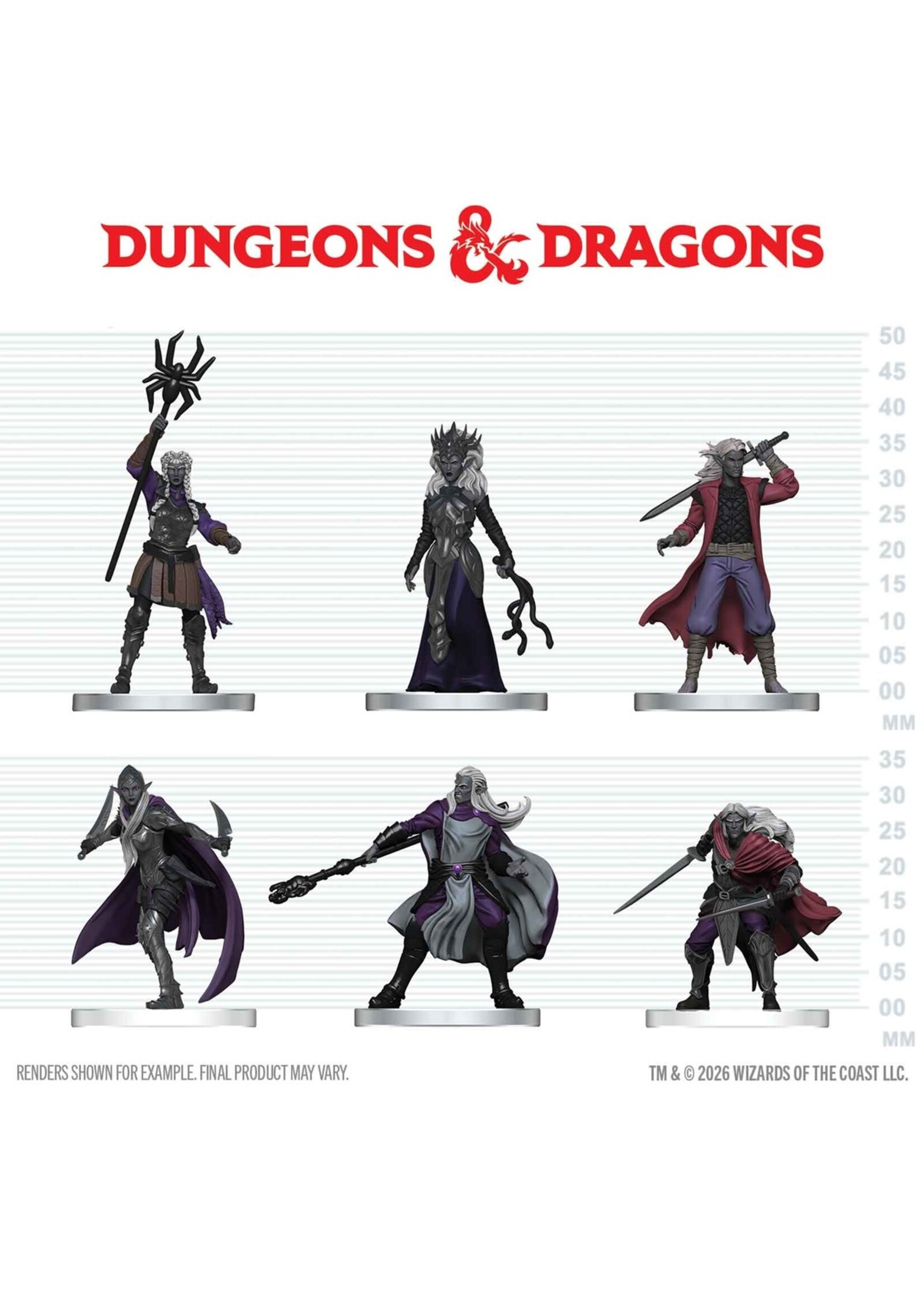 WizKids WK96246 DND Icons Drow Warband Pre-Painted