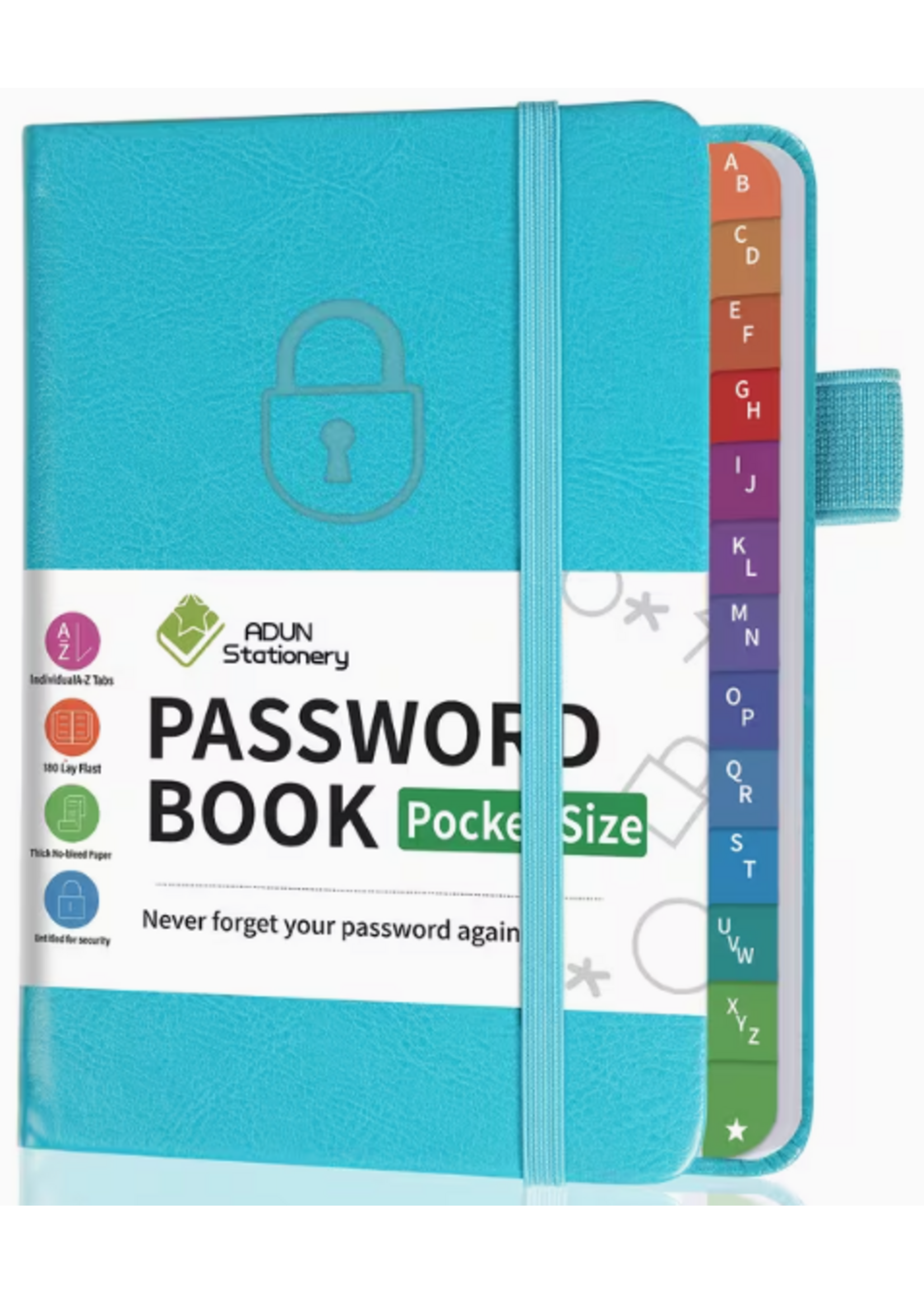 Premium Password Record Book Blue