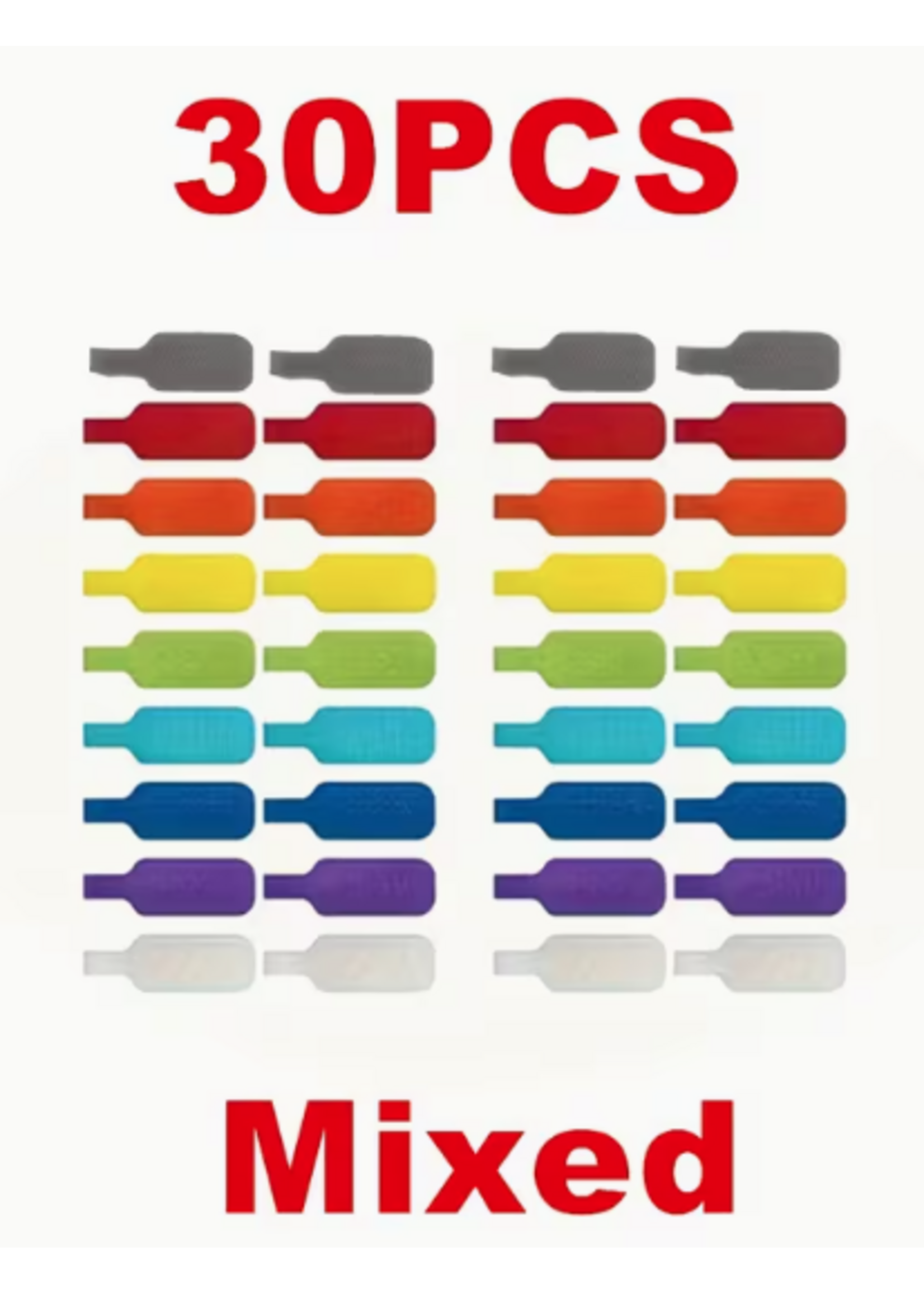 Reusable Cable Labels Mixed Colors (30pc)