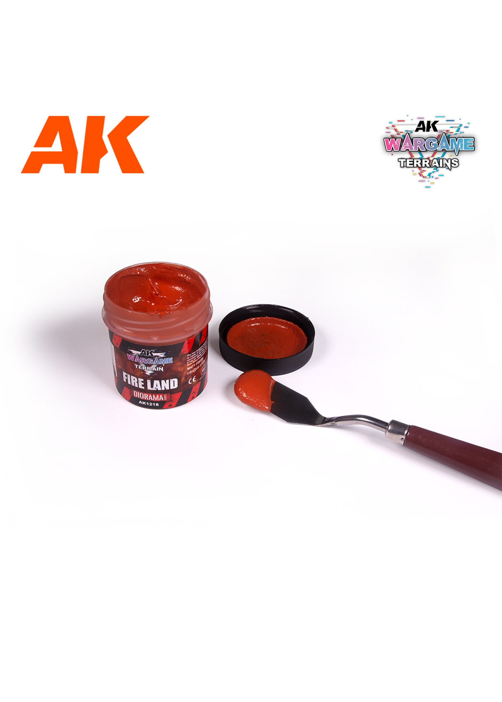 AK Interactive AK-1218 Fire Land Terrain 100ml