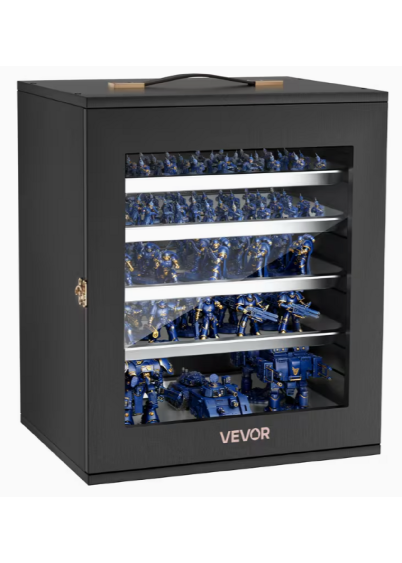 Vevor Miniatures Storage Case with 5 Metal Trays