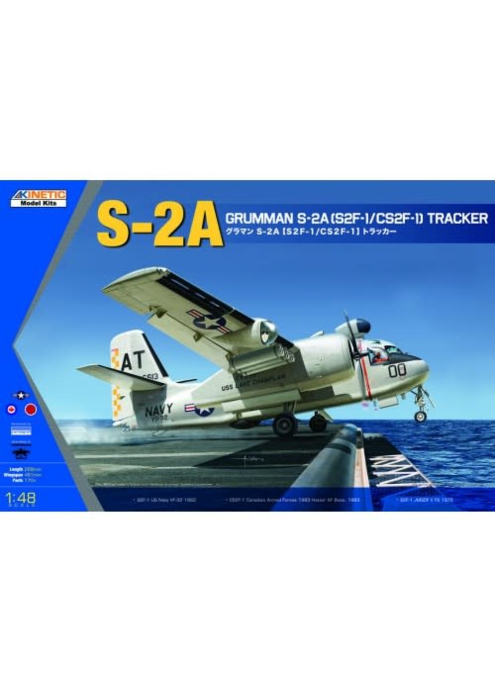 KInetic KIN48039 Grumman S-2A Tracker Canadian Markings (1/48)