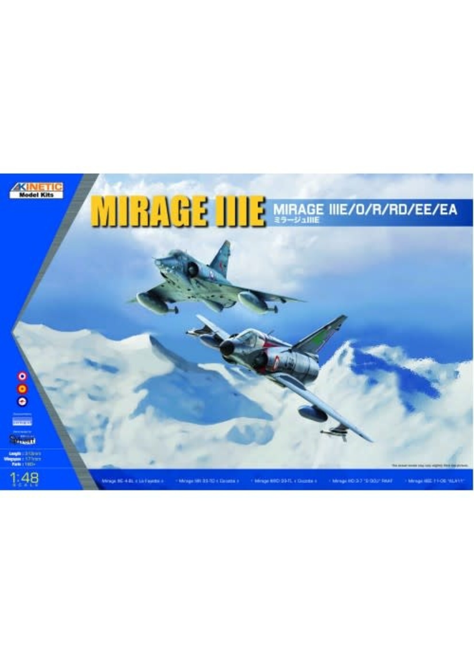 KInetic KIN48050 Mirage IIIE/O/RRD/EE/EA (1/48)