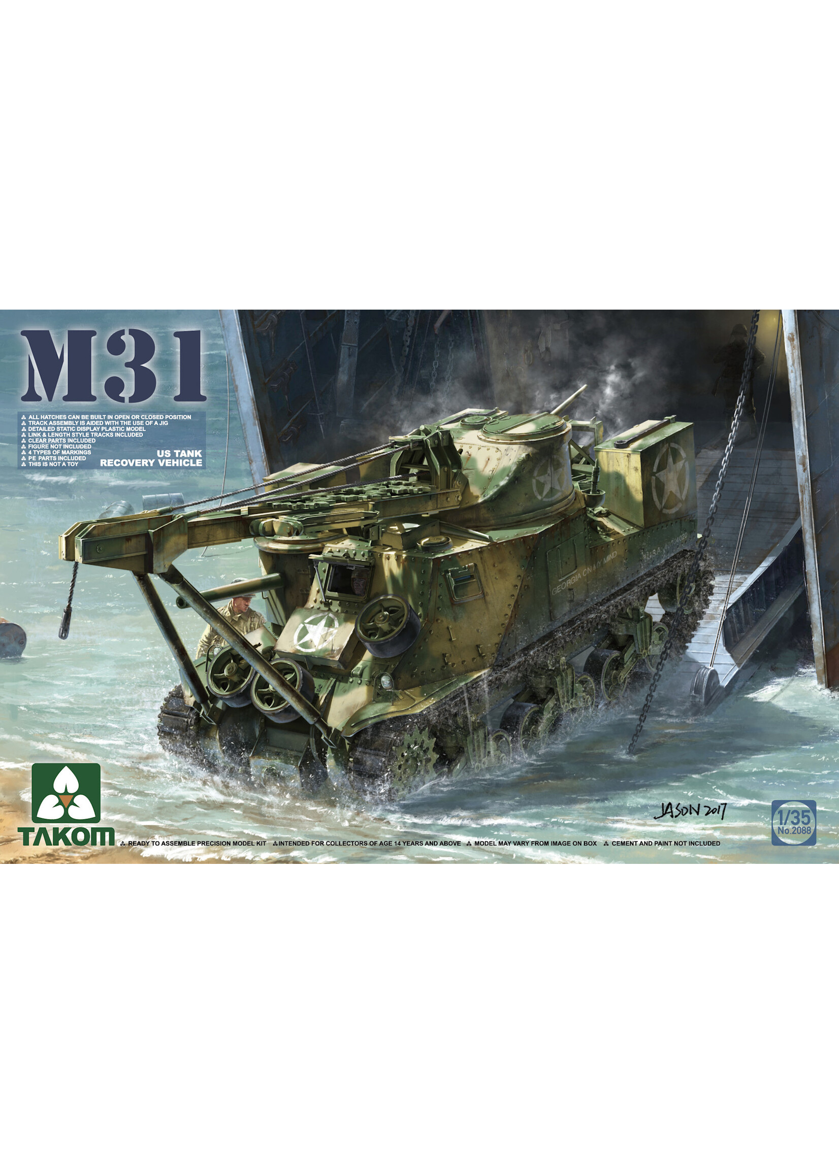 Takom TAK2088 M31 US Tank Recovery Vehicle (1/35)