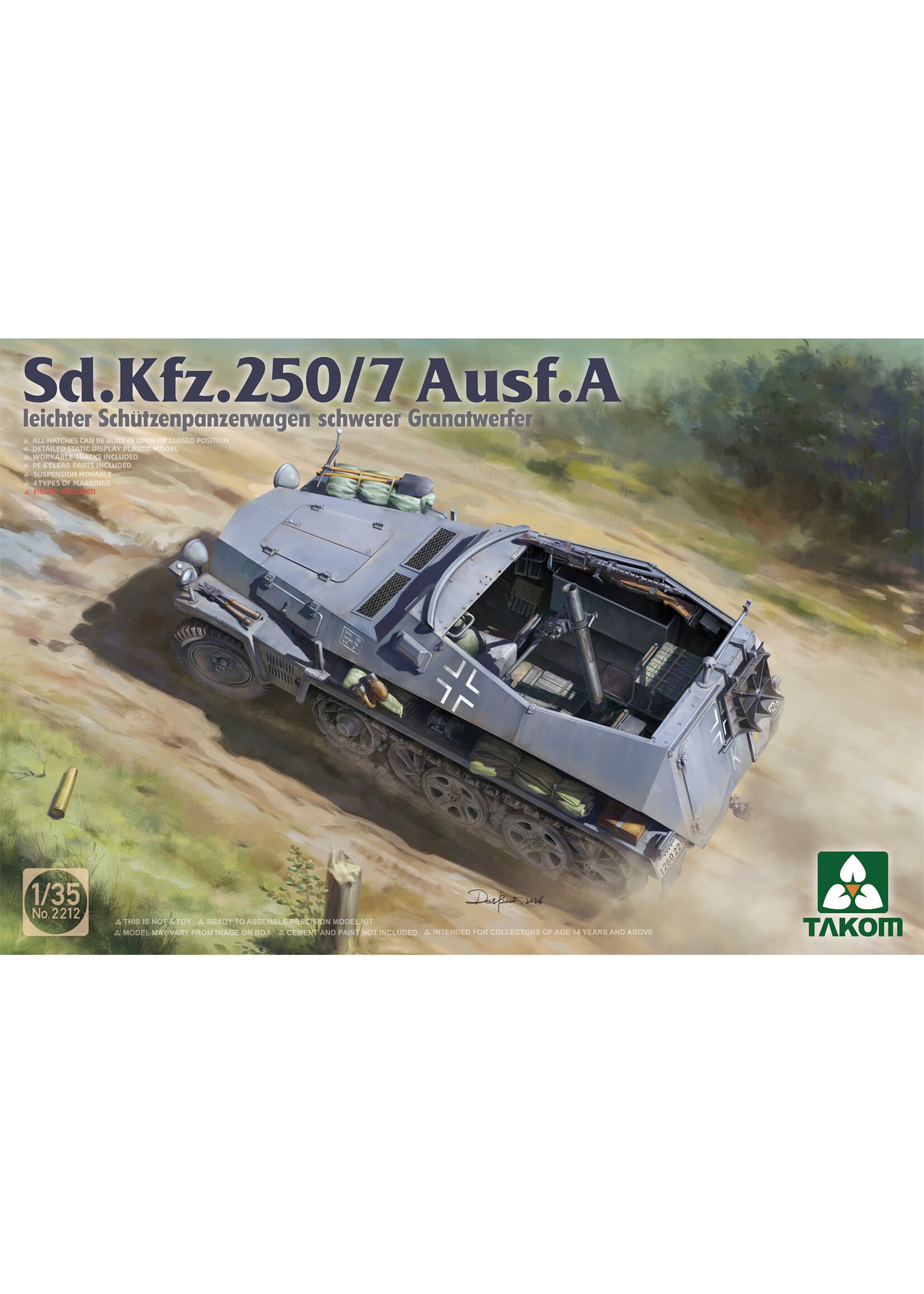 Takom TAK2212 Sd.Kfz.250/7 Ausf.4 (1/35)