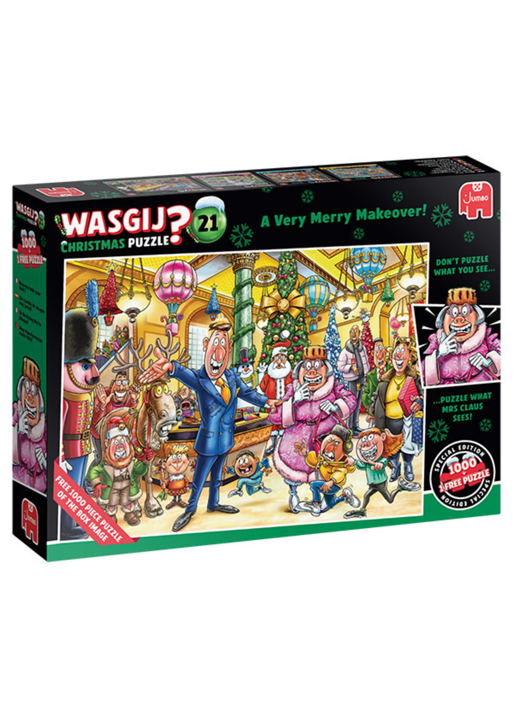Jumbo JUM00510 WASGIJ A Very Merry Makeover (Puzzle2x1000)