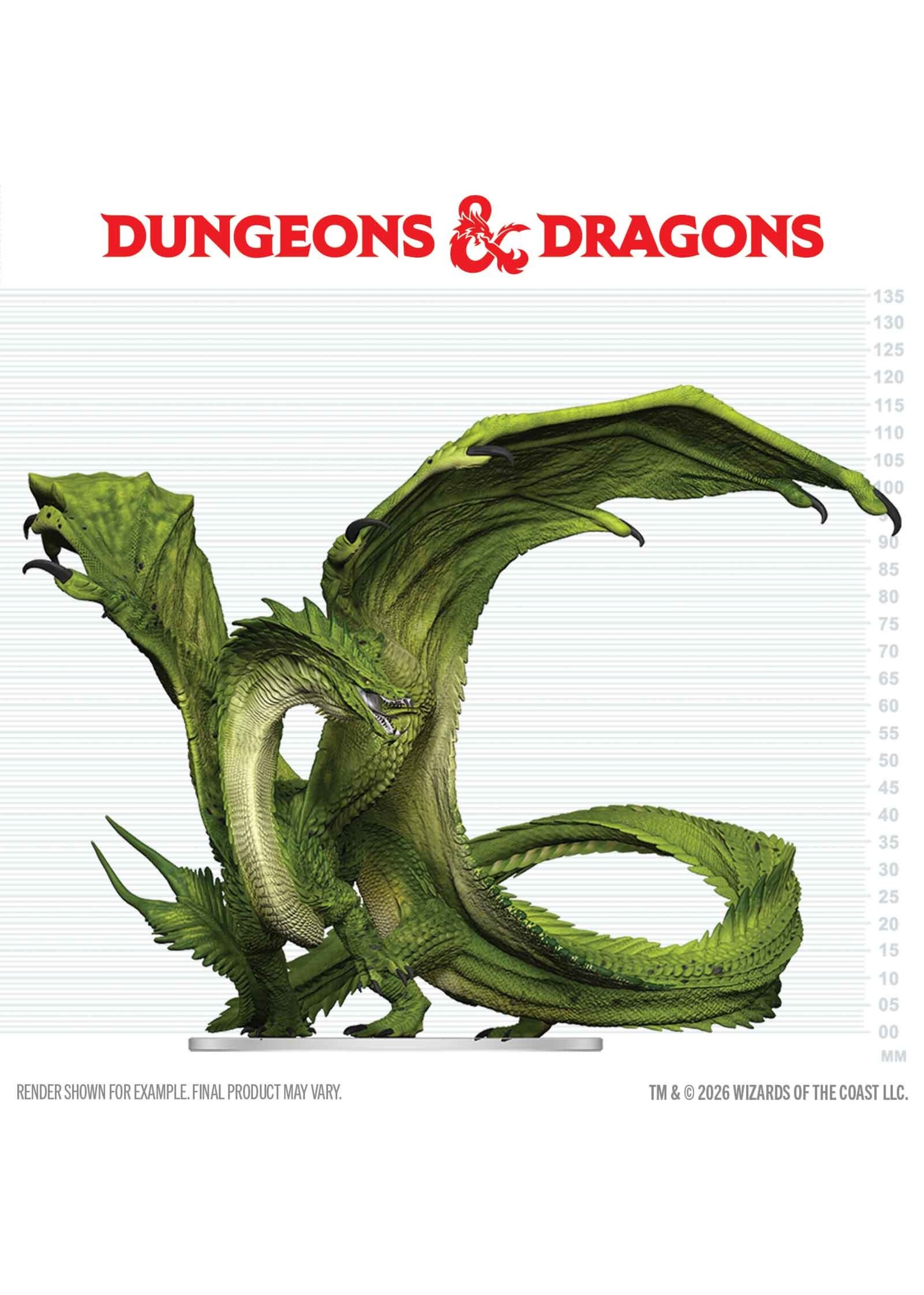 WizKids WK96399 DND ICONS Adult Green Dragon Deceiver PrePainted