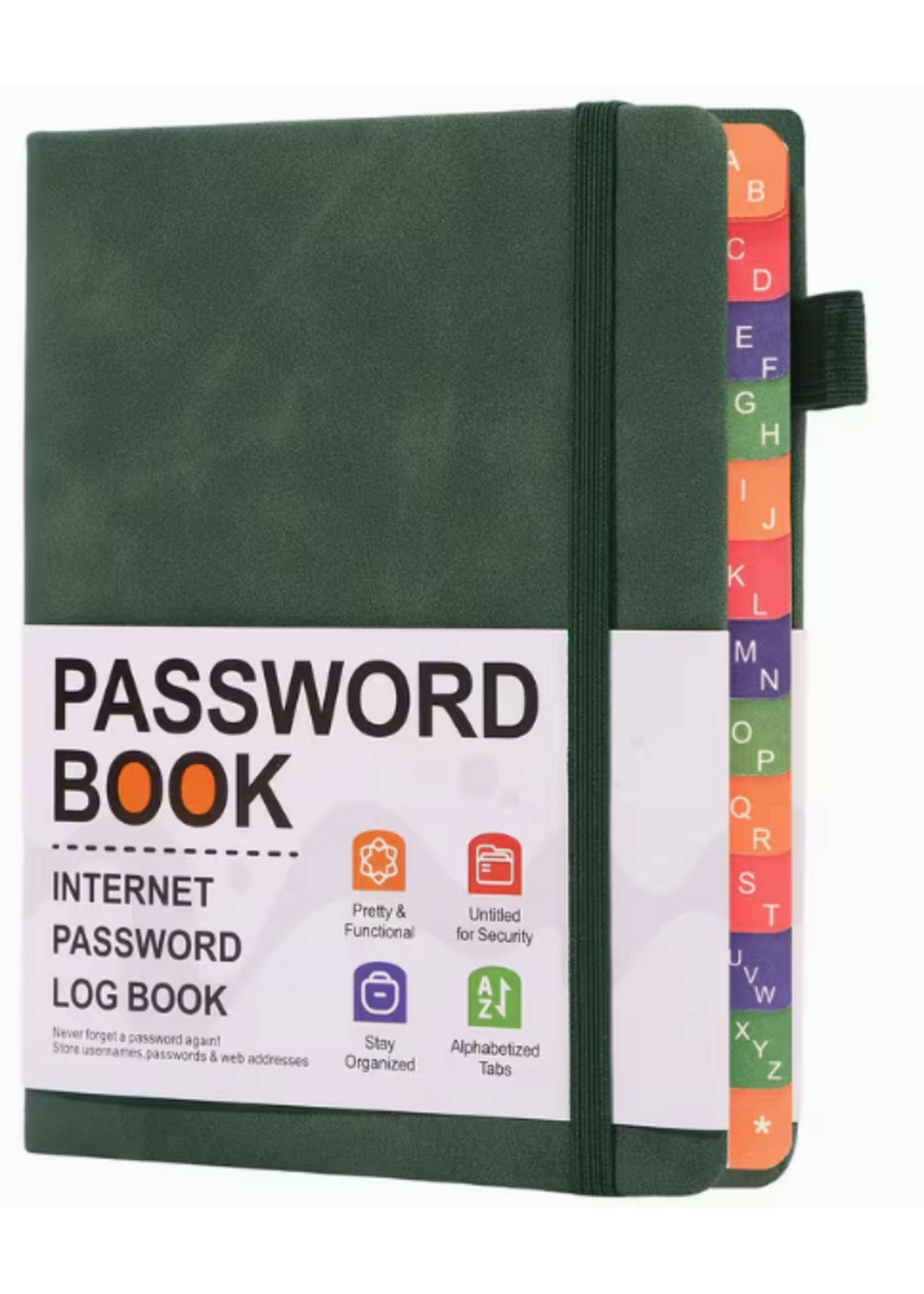 Password Book Fern Green