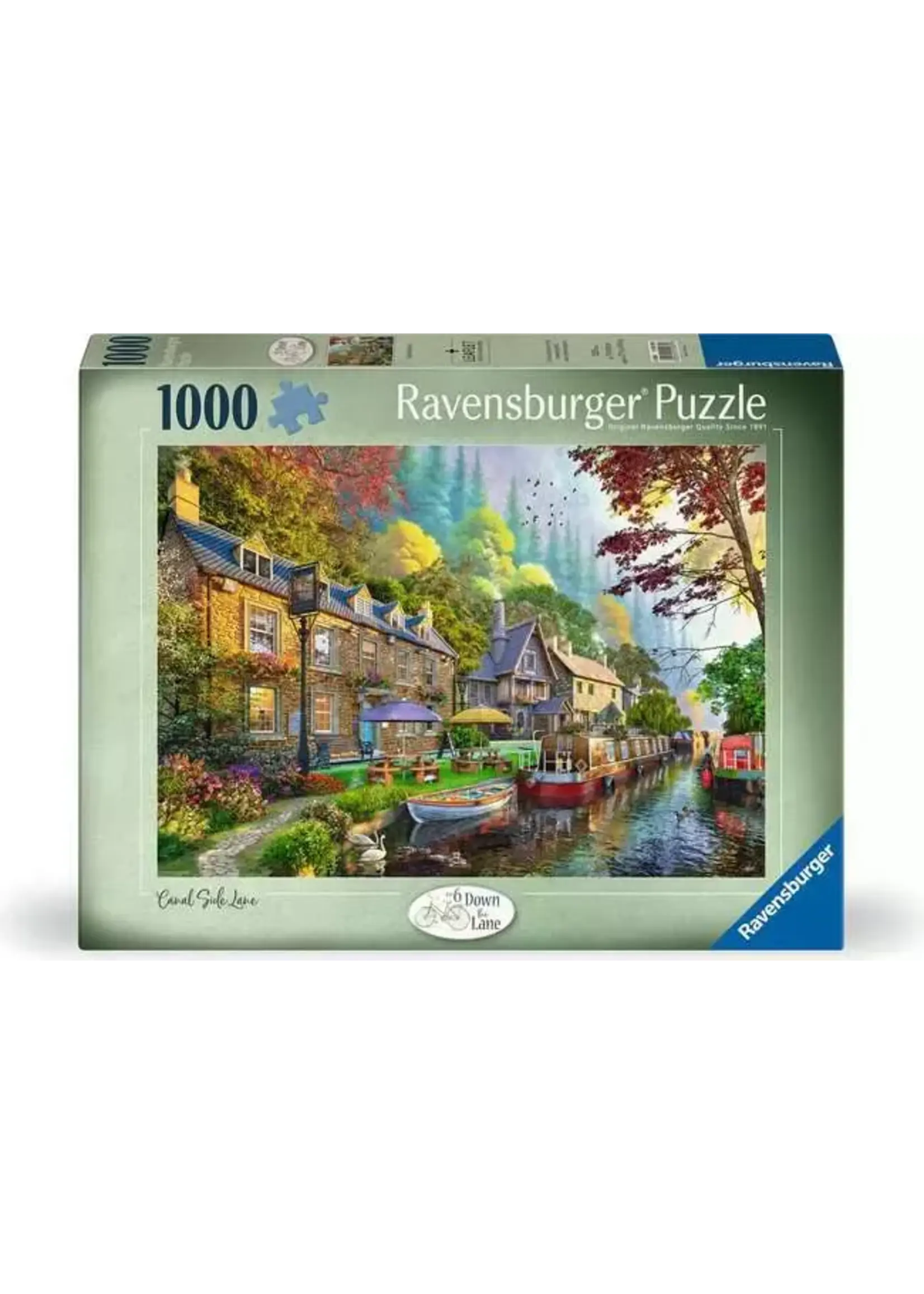 Ravensburger RAV12001981 Down Lane No 6 Canal Side Lane (Puzzle1000)