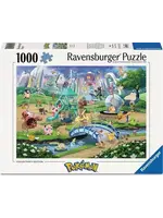 Ravensburger RAV12002033 Pokemon Eevee and Park (Puzzle1000)