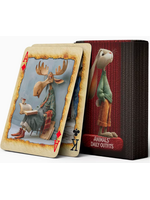 Cartoon Animals Playing Cards