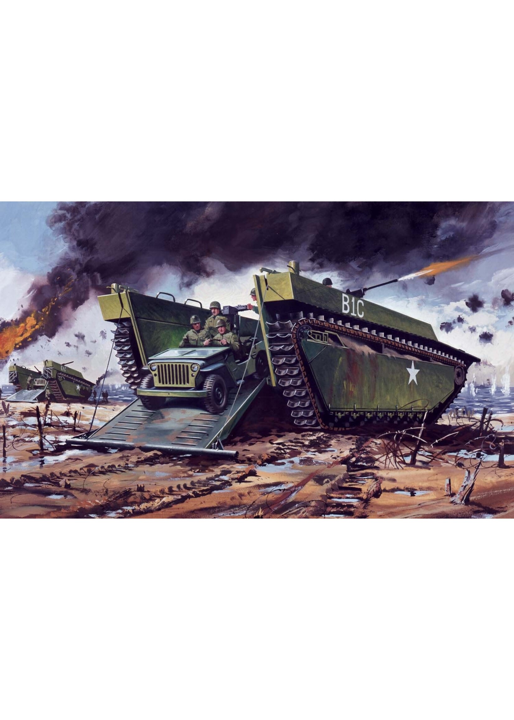 Airfix AIR02302V  US Buffalo Amphibian with Willys Jeep (1/72)