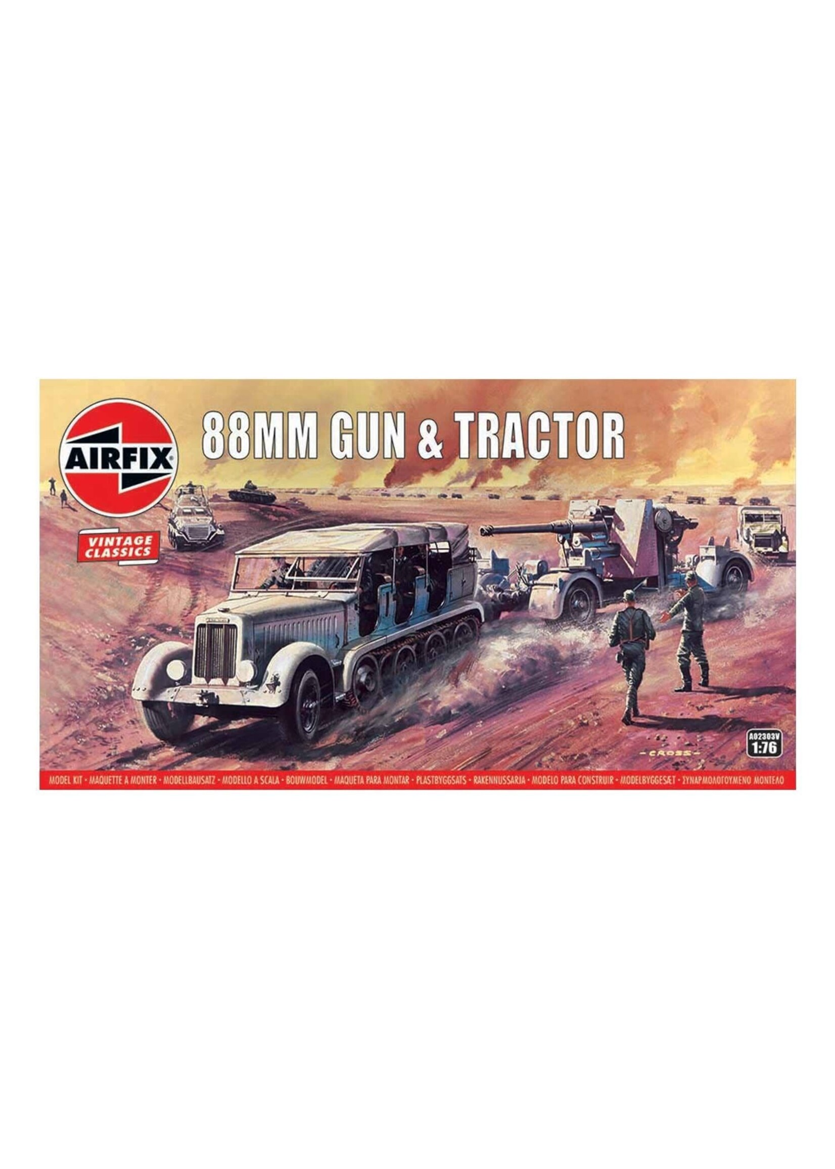 Airfix AIR02303V 88mm Flak Gun and Tractor (1/76)