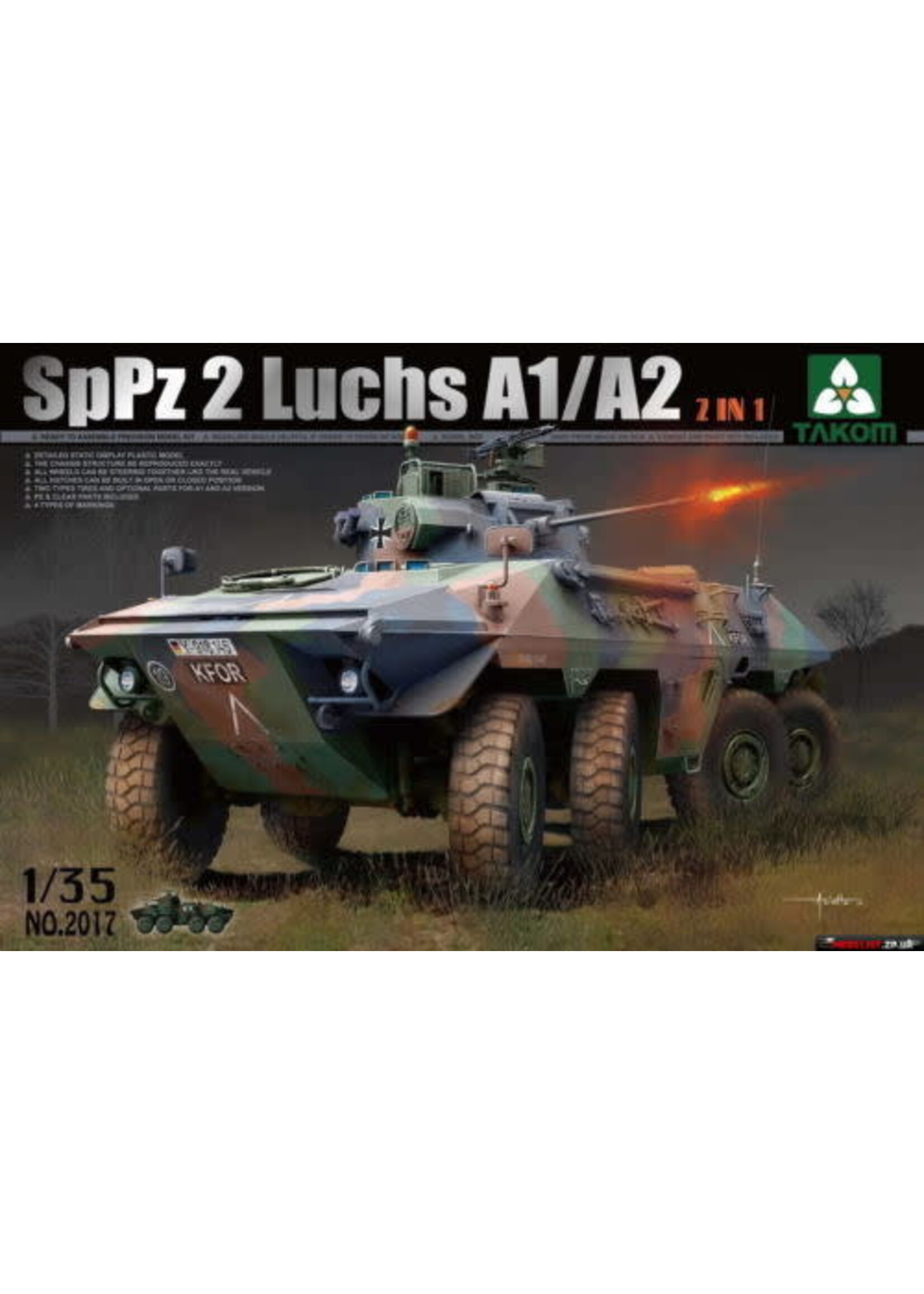 Takom TAK2017 SpPz2 Luchs A1/A2 (1/35)